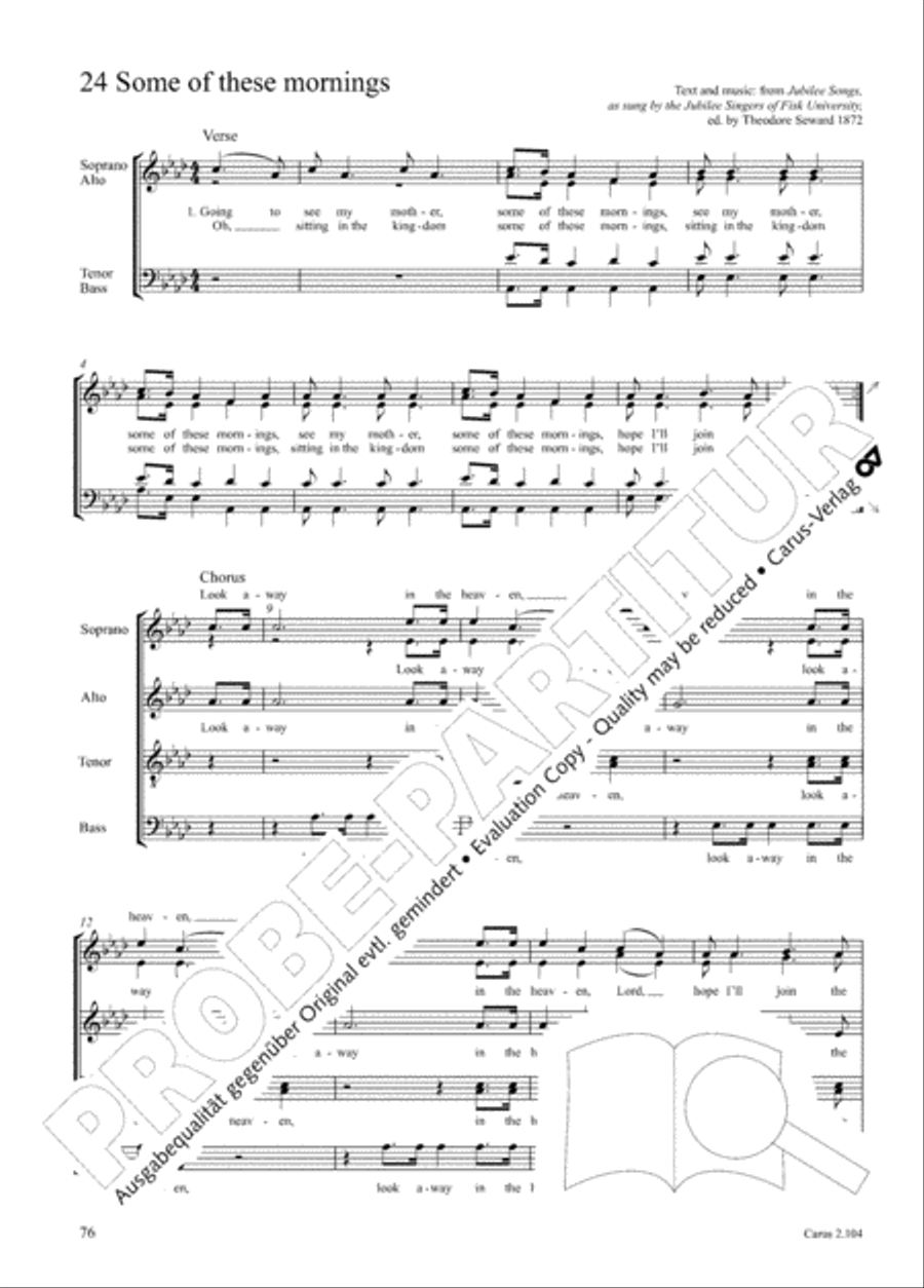 Hallelujah. Gospels and Spirituals for mixed choir Mixed Choir scores gallery preview page 64