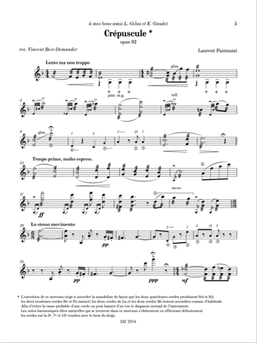 6 pièces solo 6 pièces solo Mandolin scores gallery preview page 5