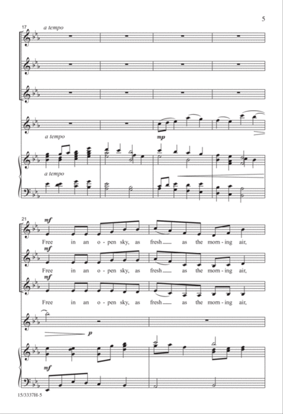 Music in the Valley Music in the Valley SSA scores gallery preview page 5