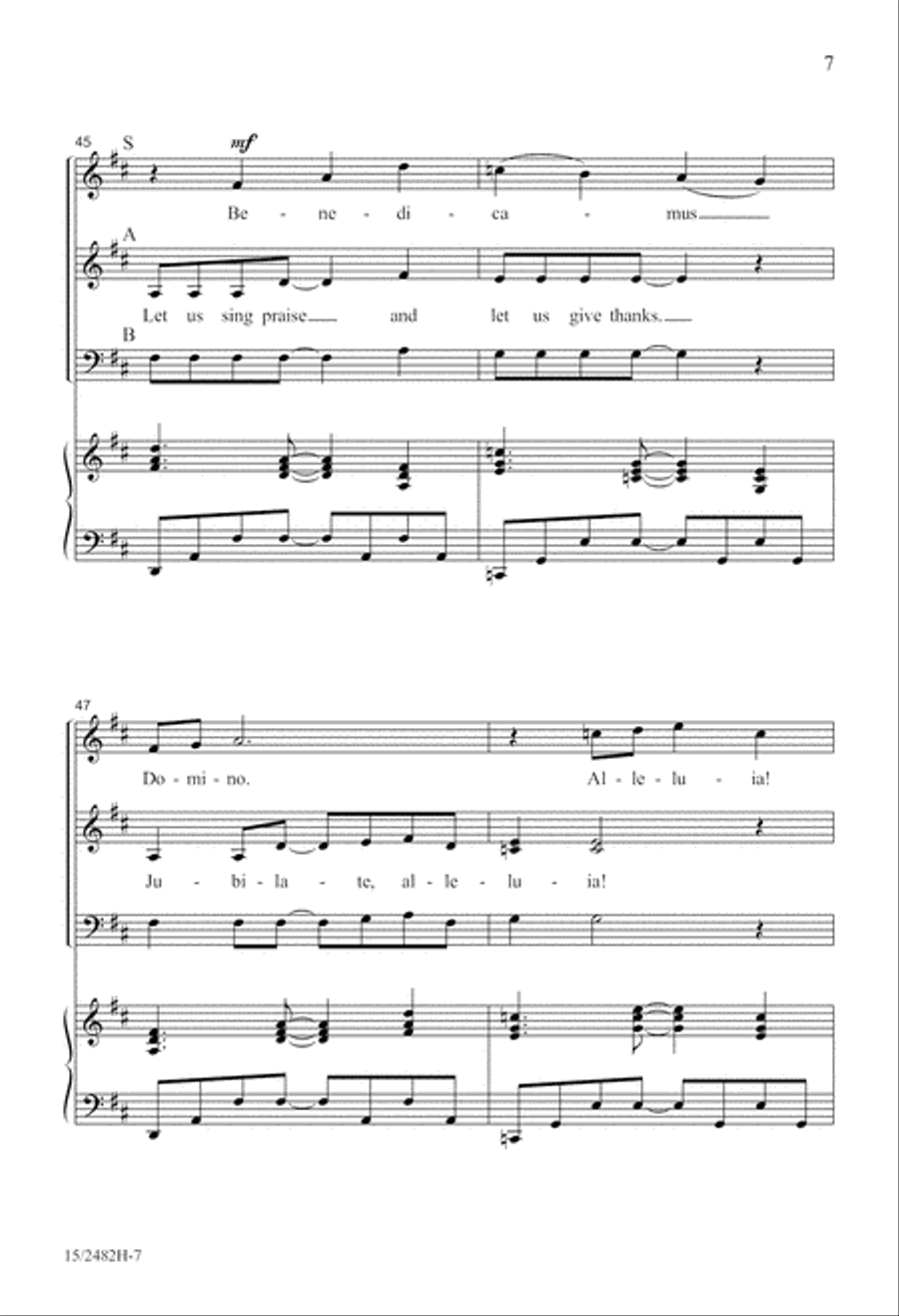 Jubilate, Alleluia! Jubilate, Alleluia! 3-Part scores gallery preview page 7