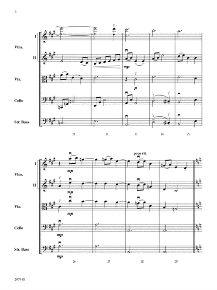 A Southwest Serenade: Score String Orchestra scores gallery preview page 4