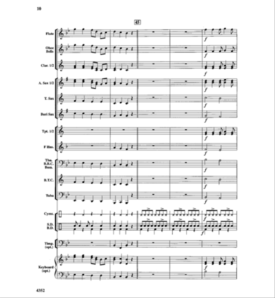 Hometown Hoedown Concert Band scores gallery preview page 11