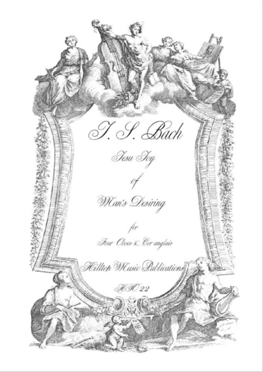 Jesu Joy of Man's Desiring arr. four oboes and cor anglais Woodwind Quintet scores gallery preview page 1