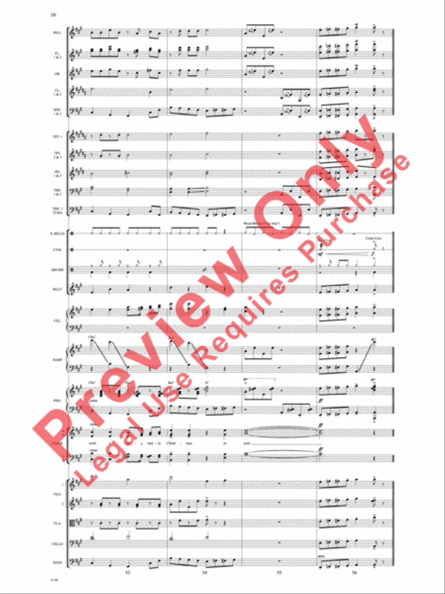 Theme from Elf Choir scores gallery preview page 17