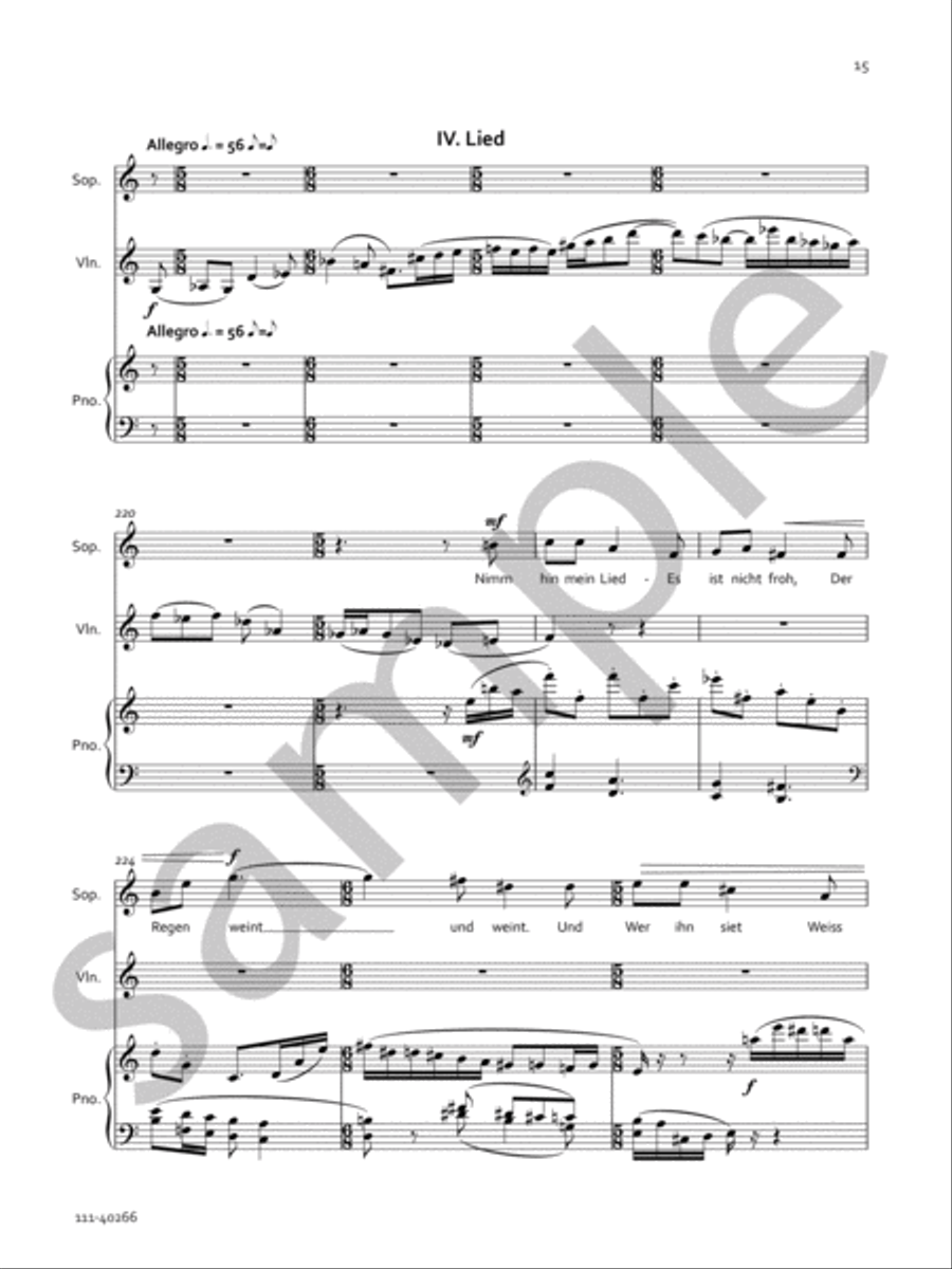 Songs of Innocent Love Chamber Music scores gallery preview page 9