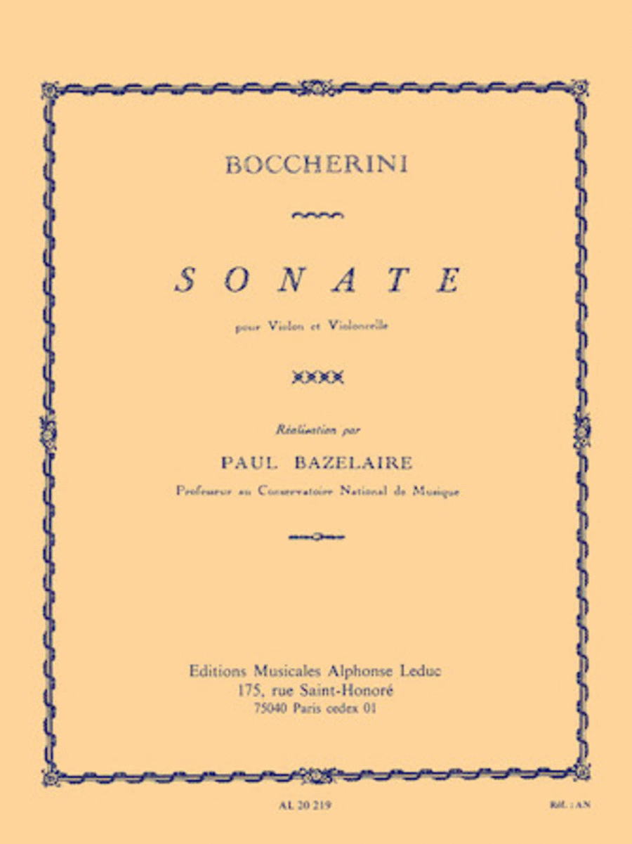 Sonata Cello scores gallery preview page 1