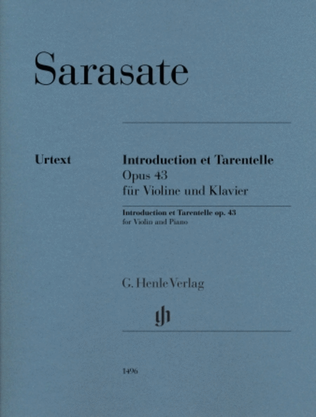 Book cover for Introduction et Tarentelle Op. 43 for Violin and Piano