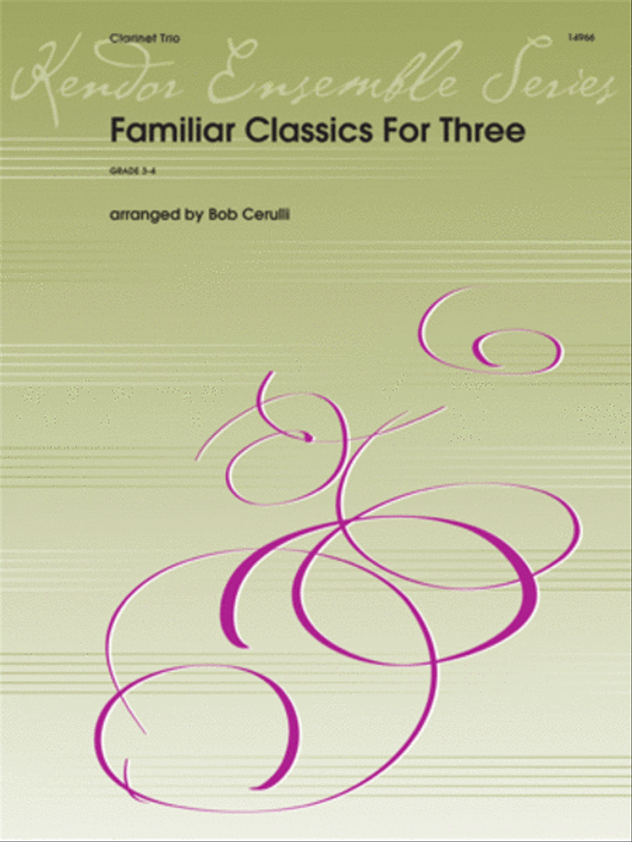 Familiar Classics For Three School and Community scores gallery preview page 1
