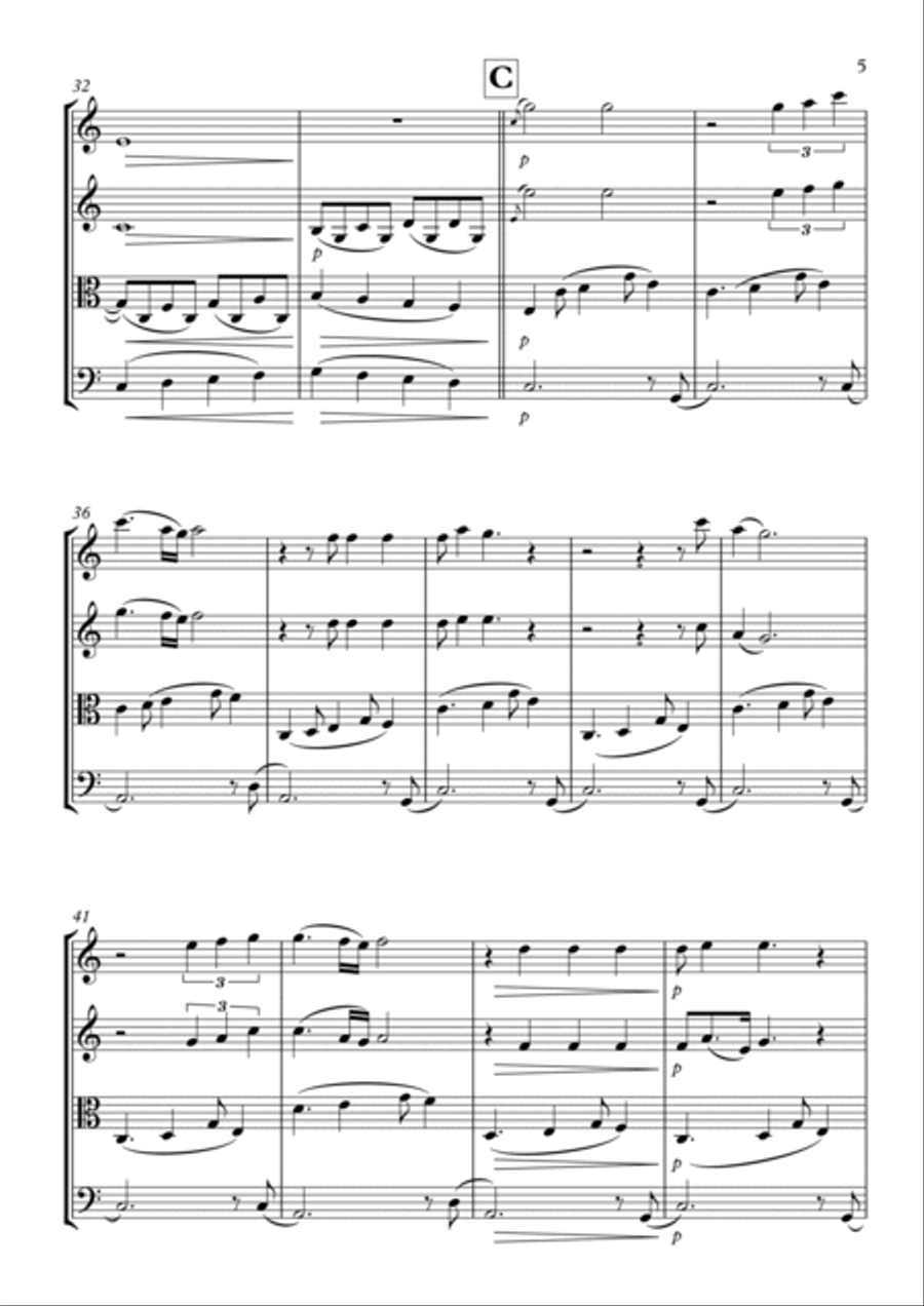 Endless Love String Quartet scores gallery preview page 5