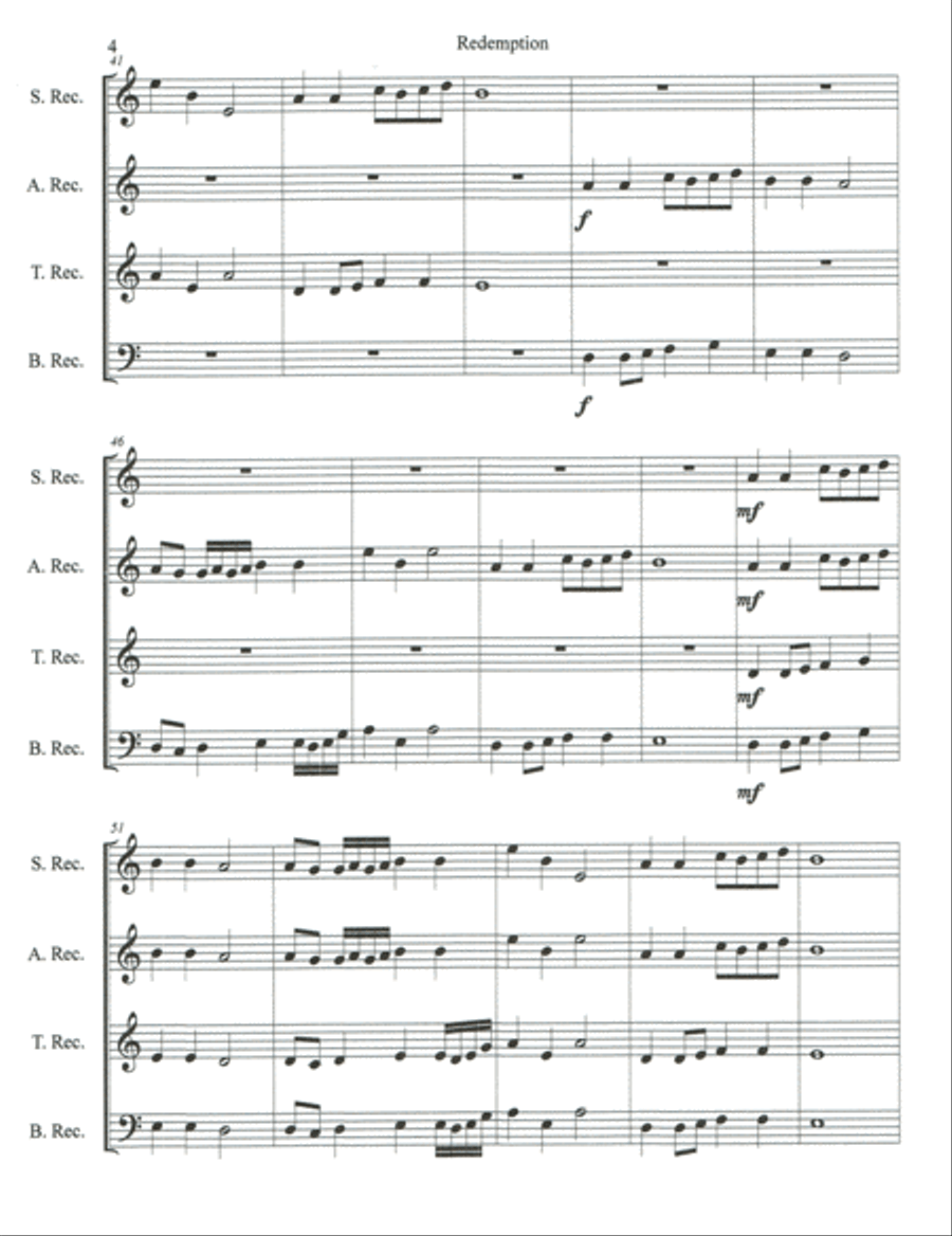 Redemption Recorder scores gallery preview page 4