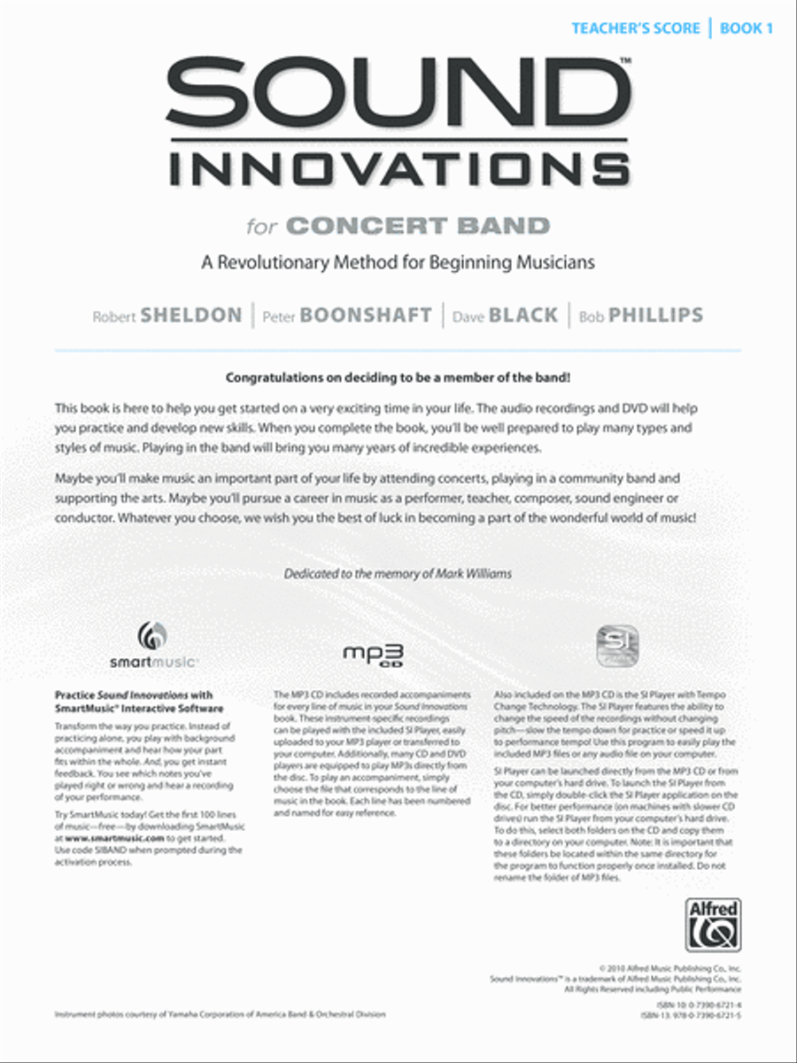 Sound Innovations for Concert Band Concert Band scores gallery preview page 2