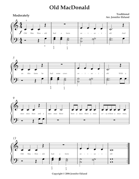 Folk Song Pack, Volume 2 (6-song packet for beginners) image number null