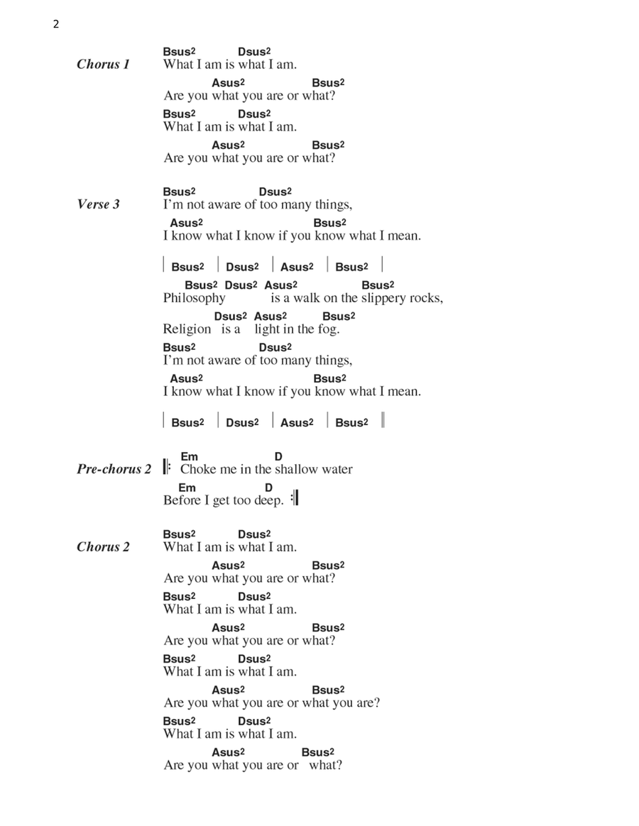 What I Am Guitar scores gallery preview page 2