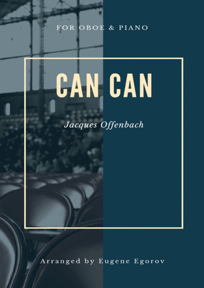 Book cover for Can Can, Jacques Offenbach, For Oboe & Piano