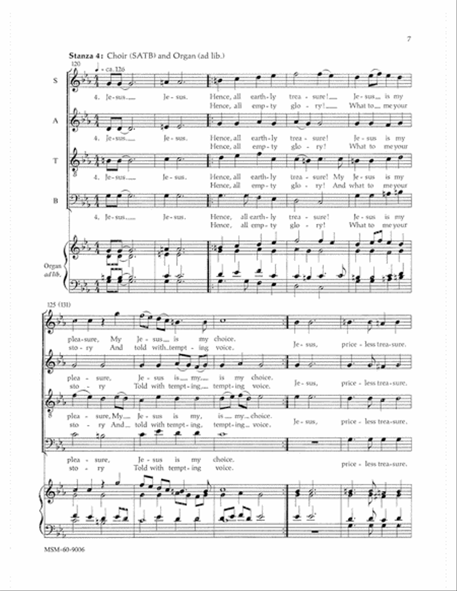 Jesus, Priceless Treasure (Full Score)