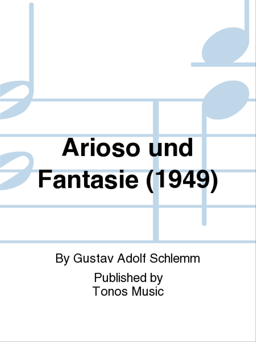 Arioso und Fantasie (1949) Violin Solo scores gallery preview page 1