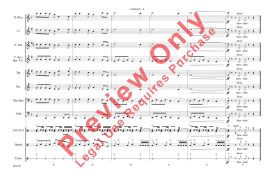 Rawhide Marching Band scores gallery preview page 7