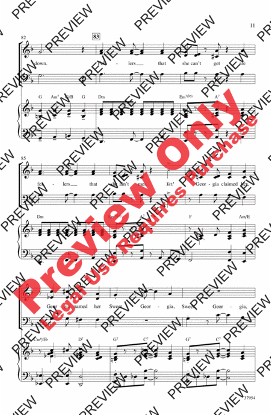 Sweet Georgia Brown 3-Part scores gallery preview page 11