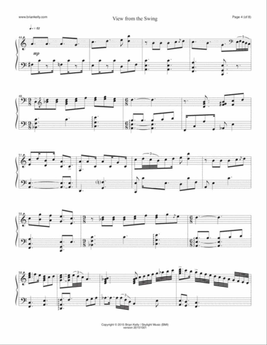 View From The Swing Piano Solo scores gallery preview page 4