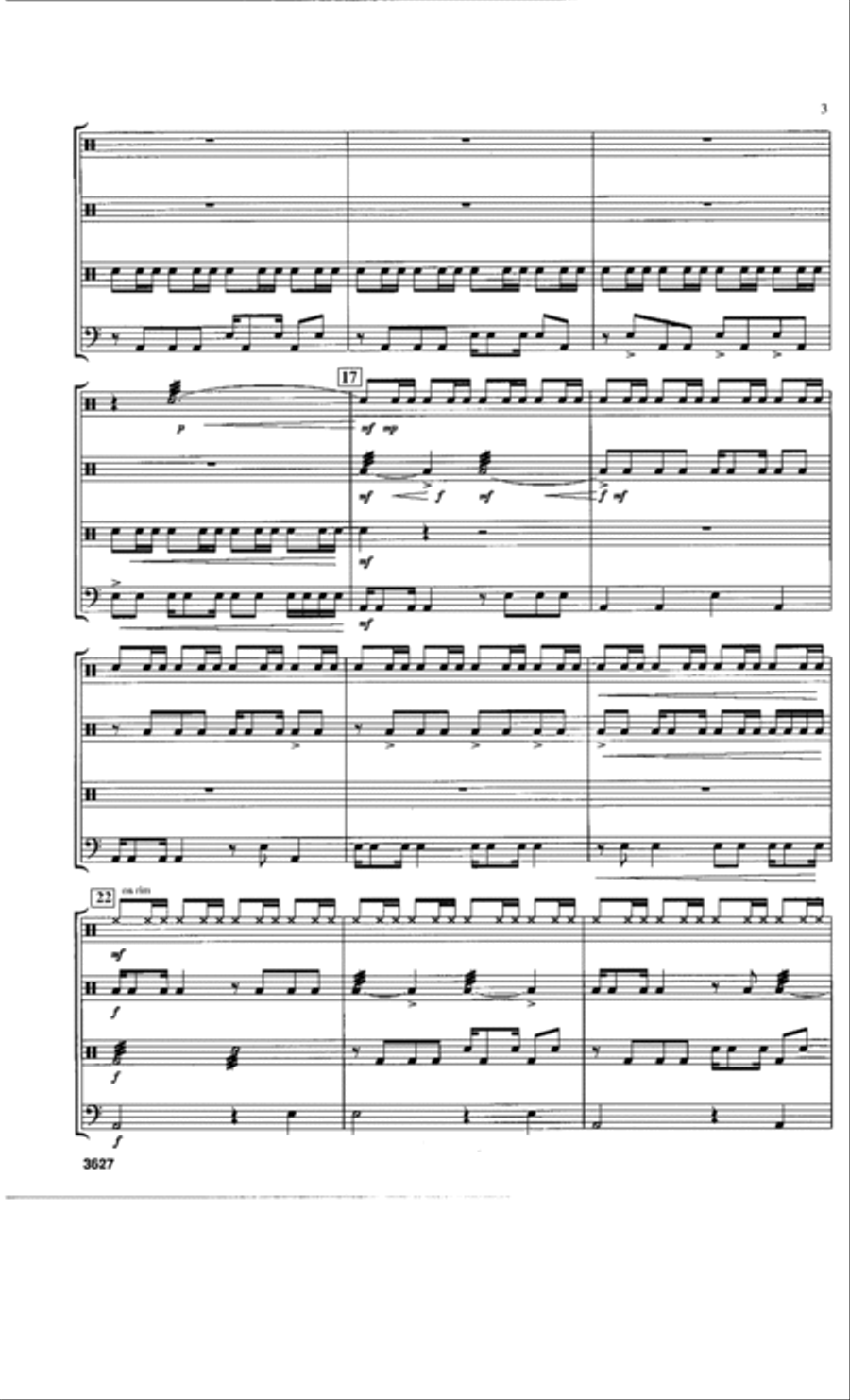 Collisions Percussion Ensemble scores gallery preview page 3