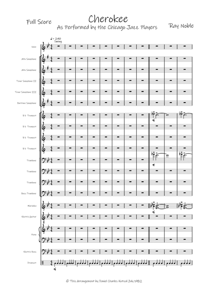 Cherokee Jazz Ensemble Arrangement image number null