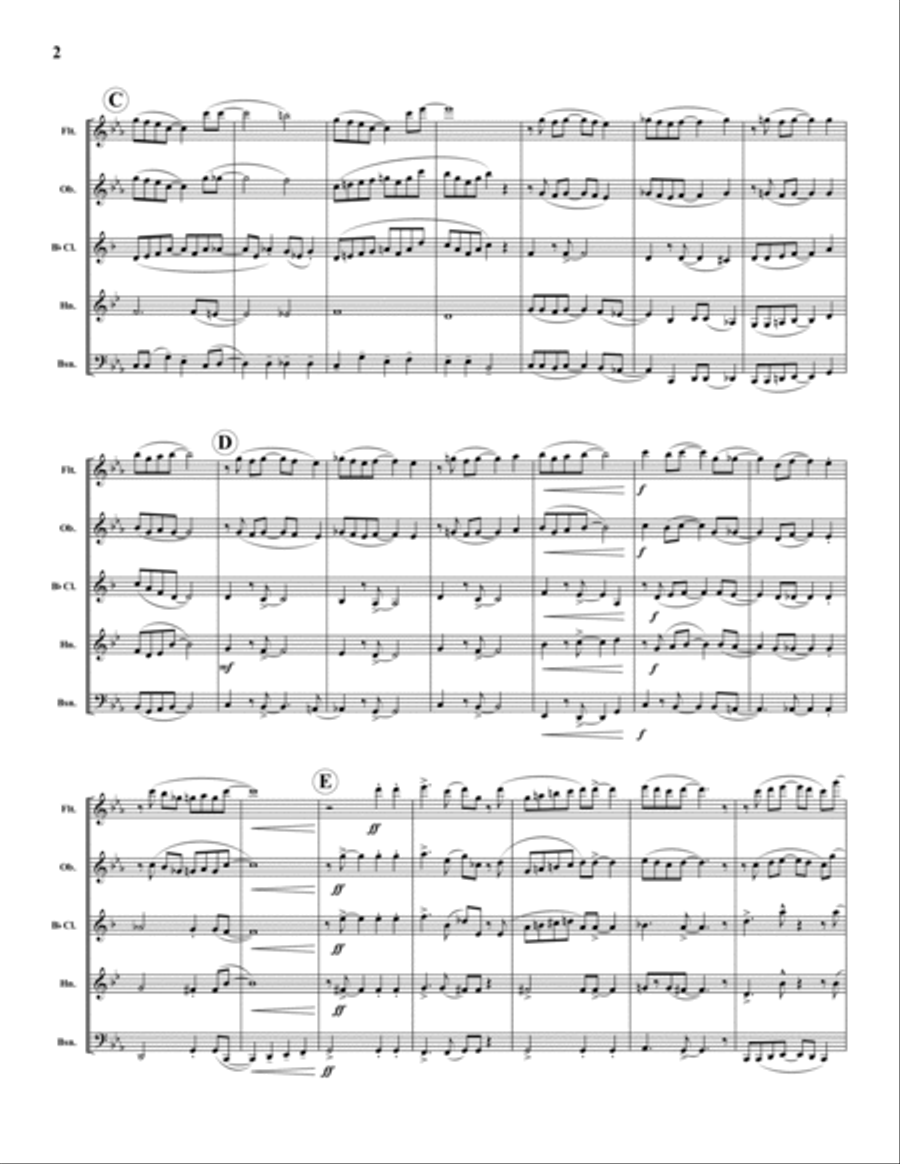 In the Swing of the Mountain King Woodwind Quintet scores gallery preview page 2