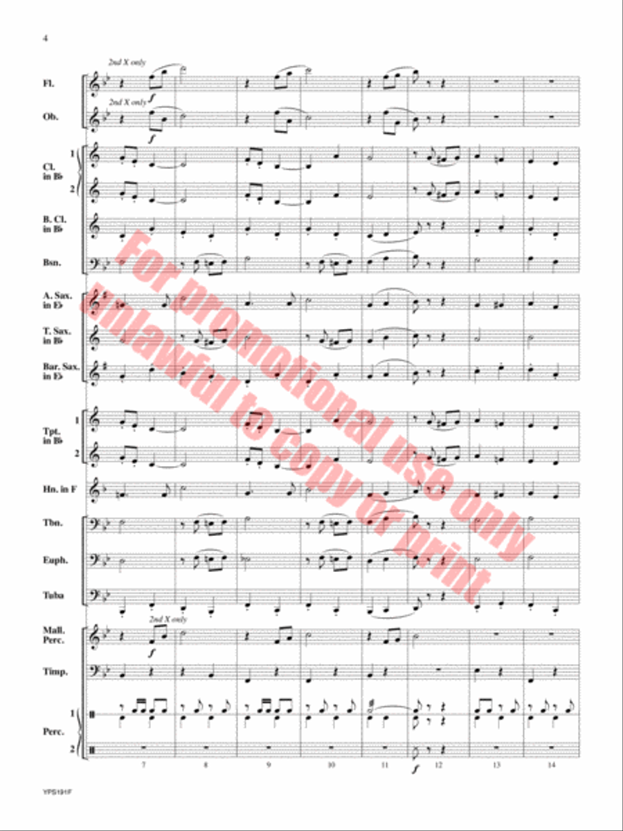 Generosity Concert Band scores gallery preview page 5