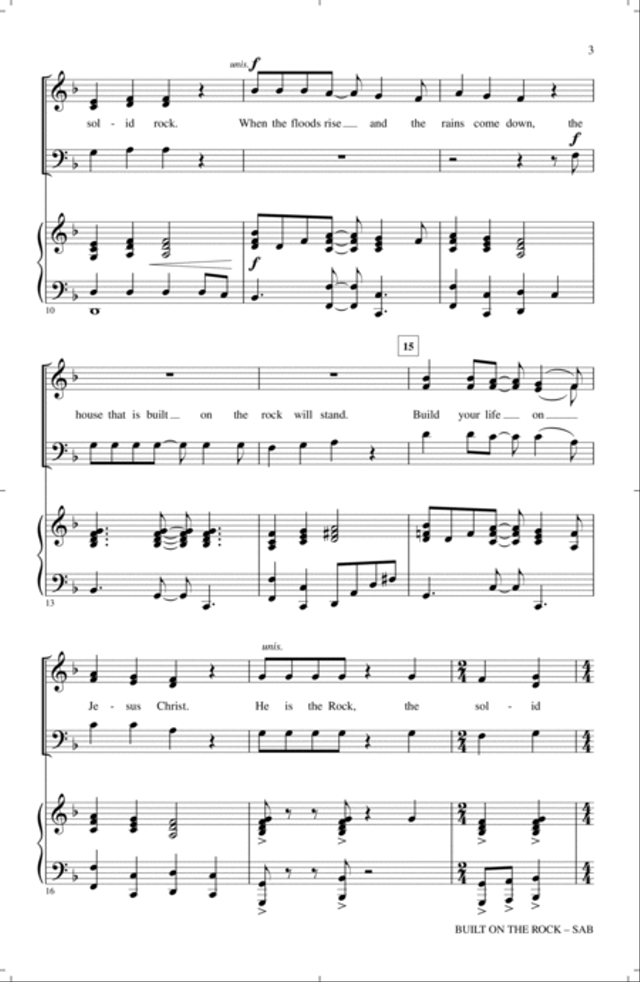 Built On The Rock 3-Part scores gallery preview page 2