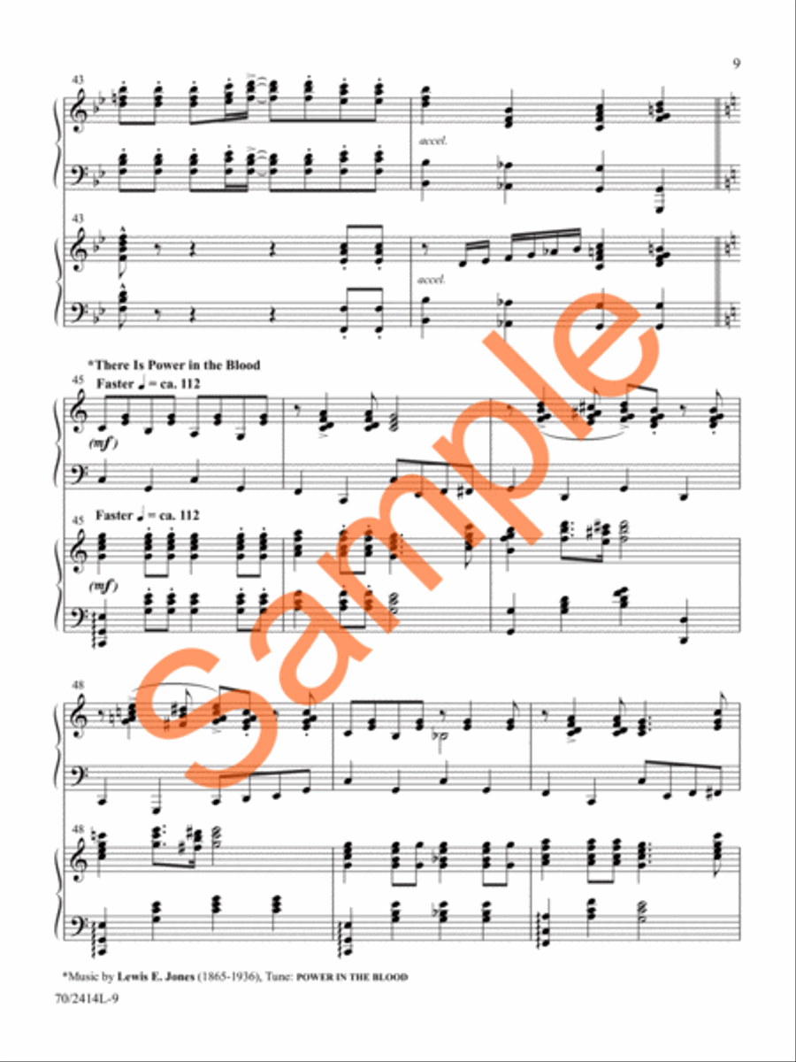 Camp Meeting Jubilee Camp Meeting Jubilee Piano Duet scores gallery preview page 9