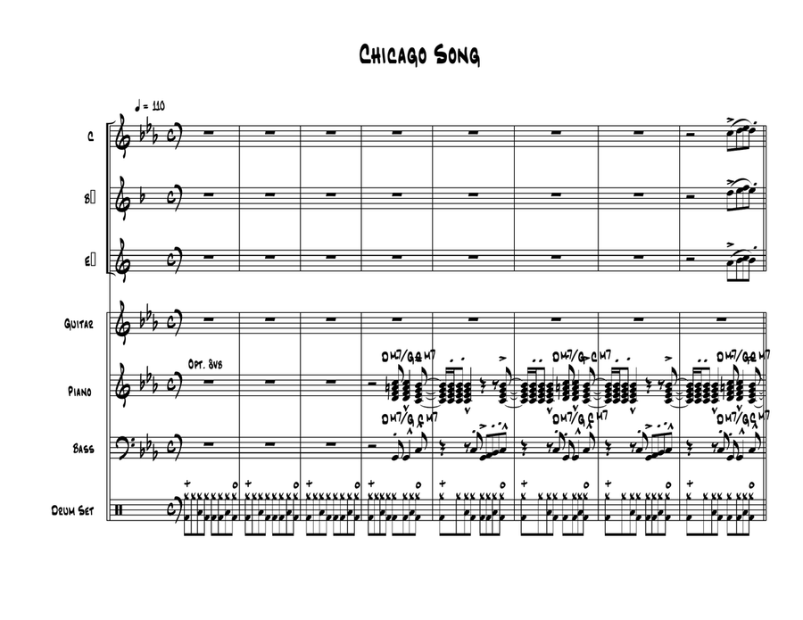 Chicago Song Jazz Ensemble scores gallery preview page 2