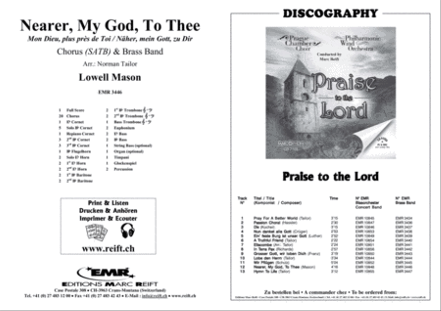 Nearer My God To Thee 4-Part scores gallery preview page 2