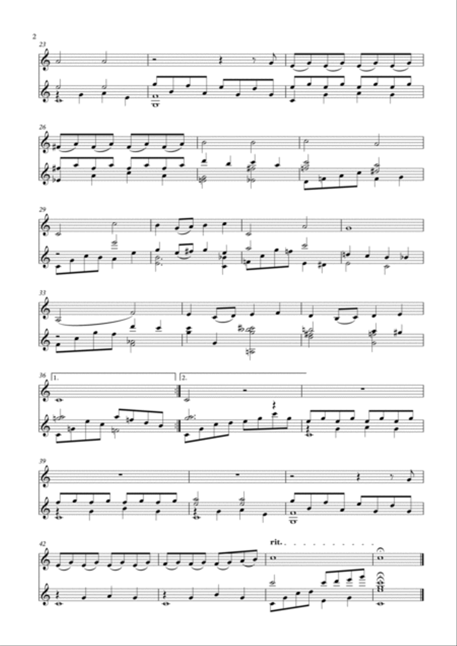 Over The Rainbow String Duet scores gallery preview page 2