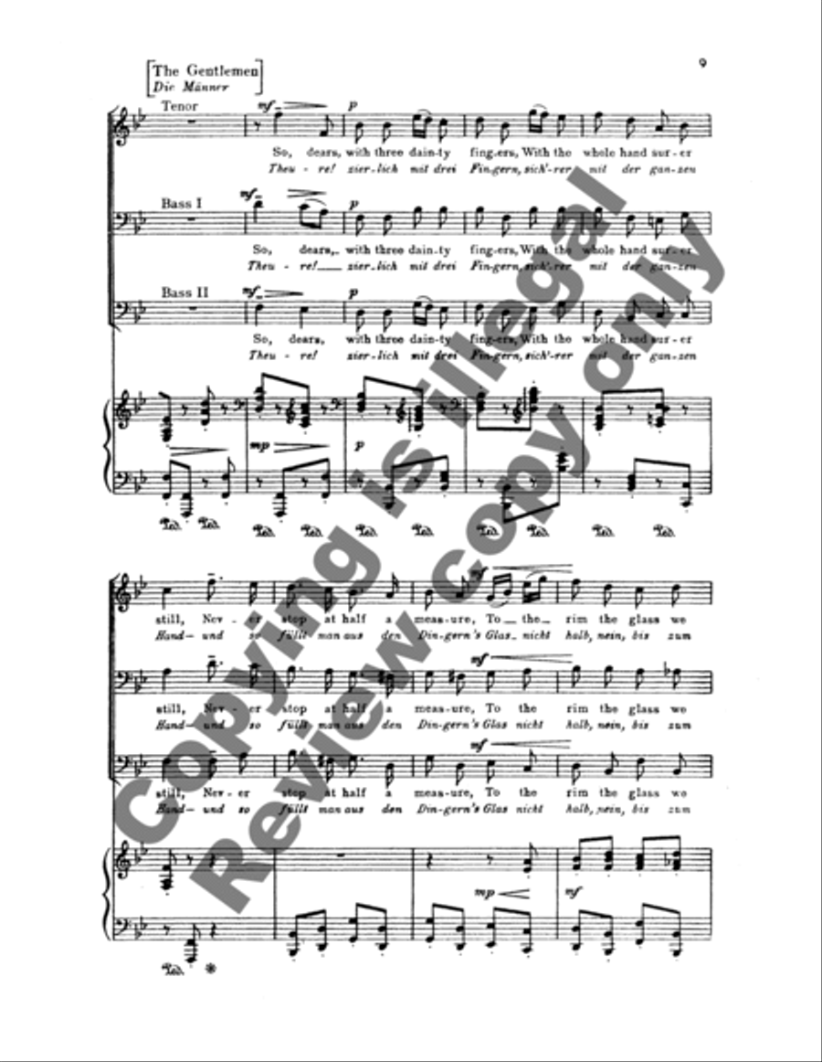 Chorus of Homage (Tafellied), Op.93b Choir scores gallery preview page 12