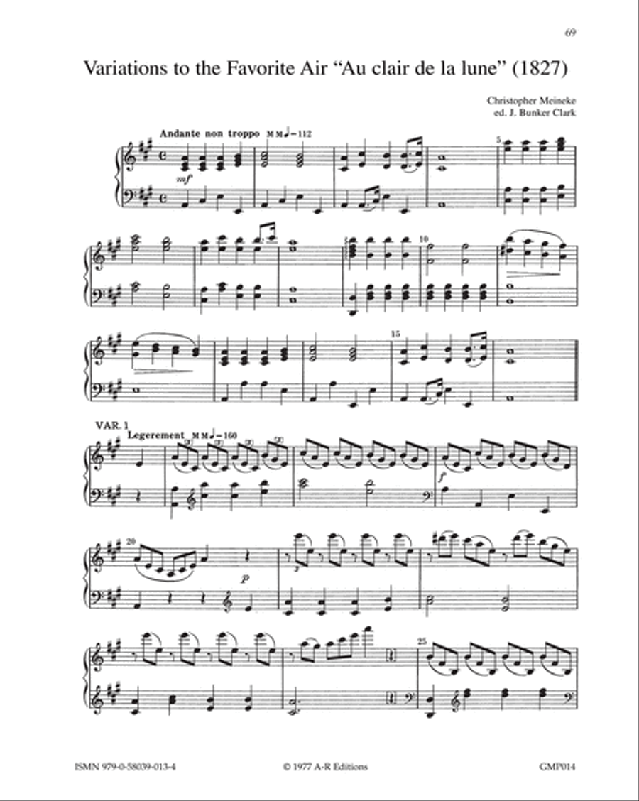 19th-Century Variations for Piano