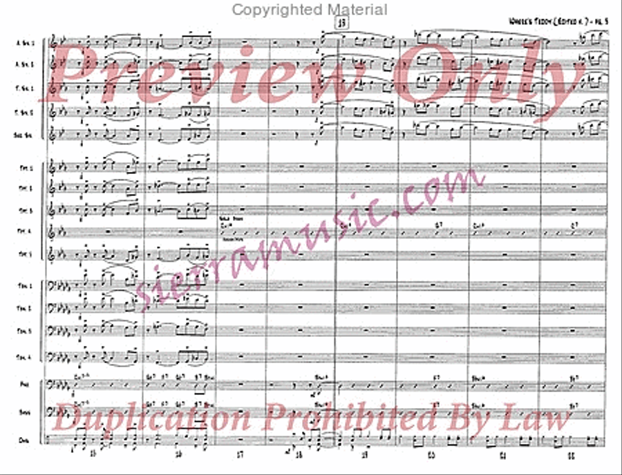 Where's Teddy (edited v.) Jazz Ensemble scores gallery preview page 4