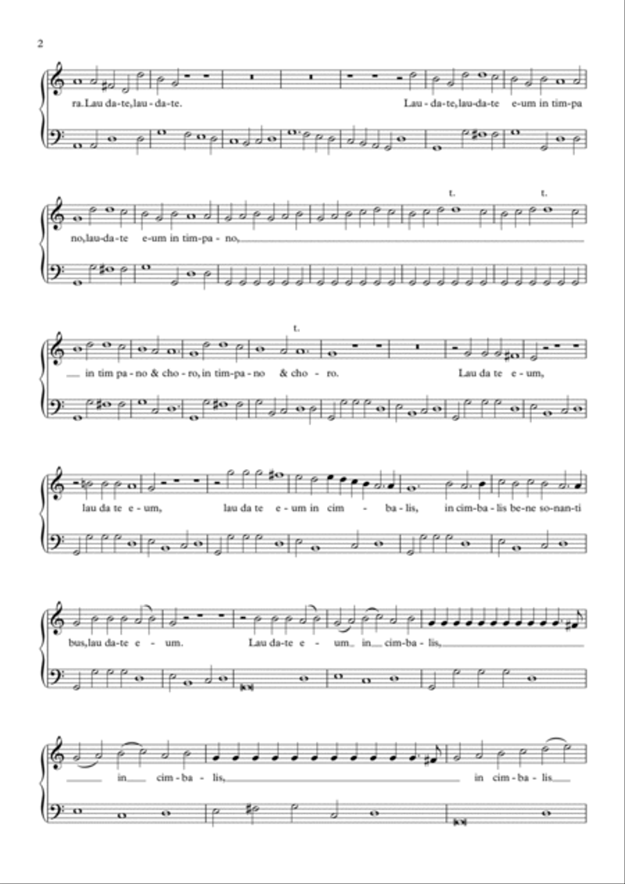 Laudate Dominum (Urtext, modern clefs) Voice scores gallery preview page 2