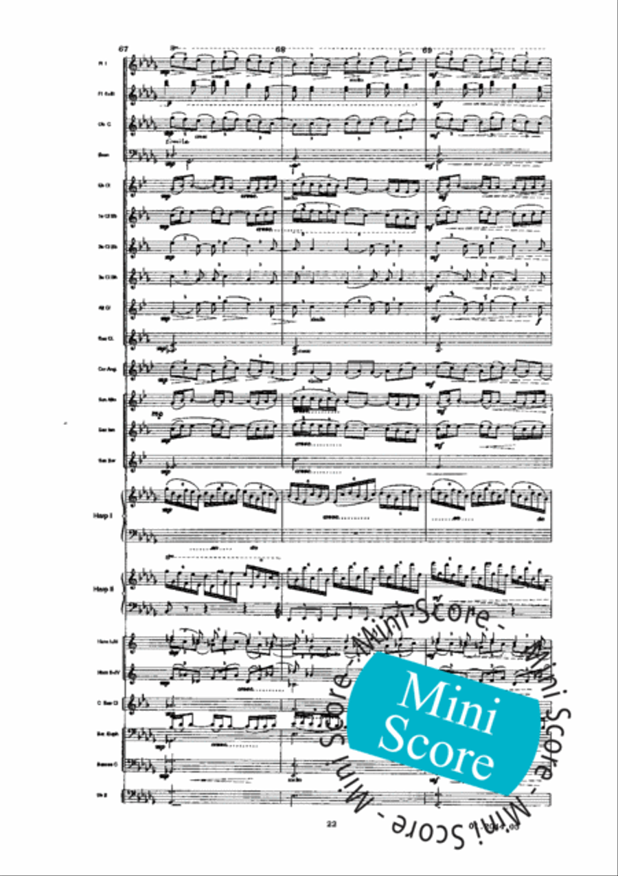 Prelude a L'Apres-Midi D'un Faune Concert Band scores gallery preview page 26