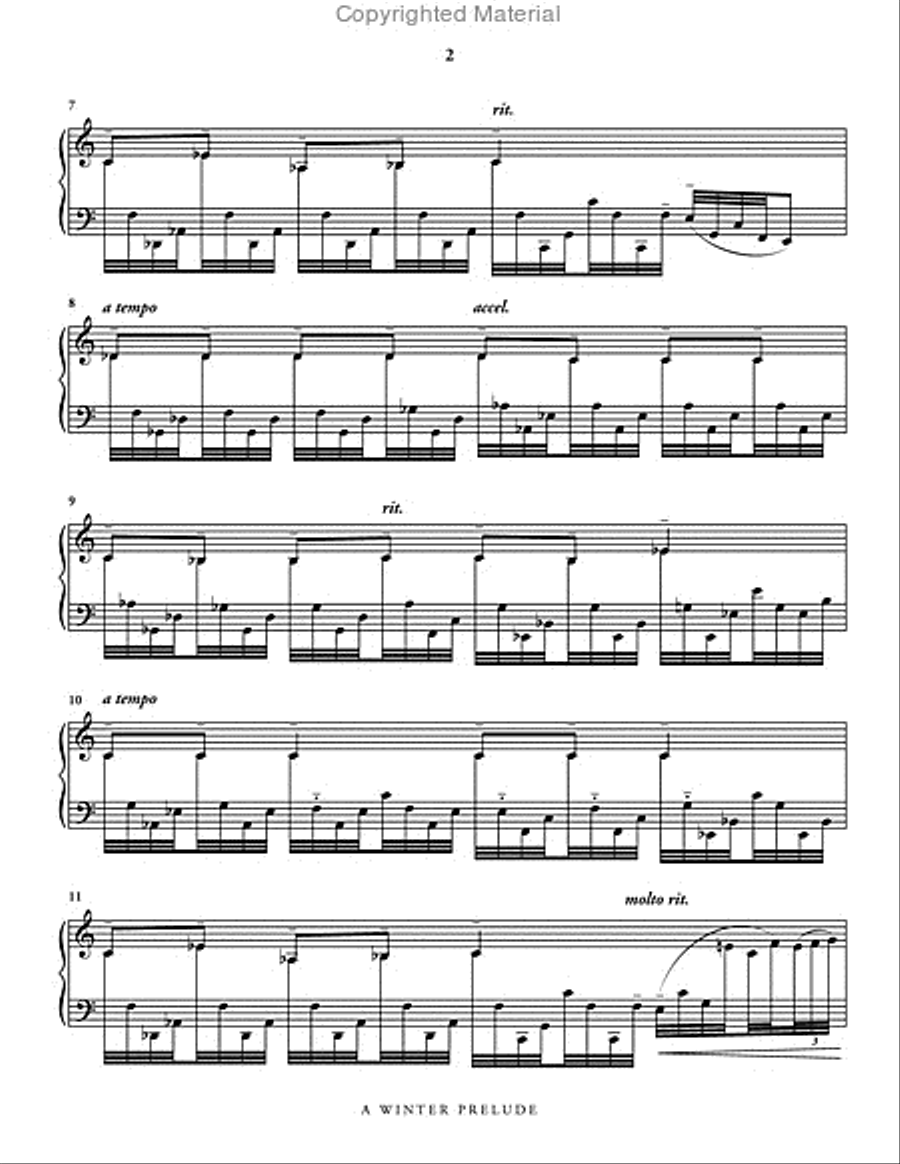A Winter Prelude & Postlude Percussion Ensemble scores gallery preview page 3