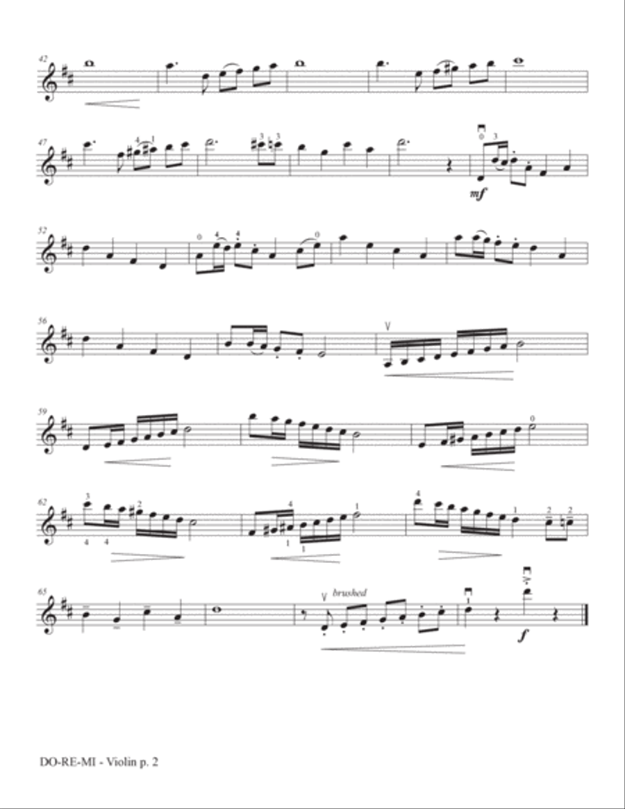 Do-re-mi Violin Solo scores gallery preview page 3