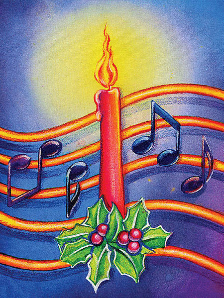 Greeting Cards: Christmas Candle (Pack of 12)