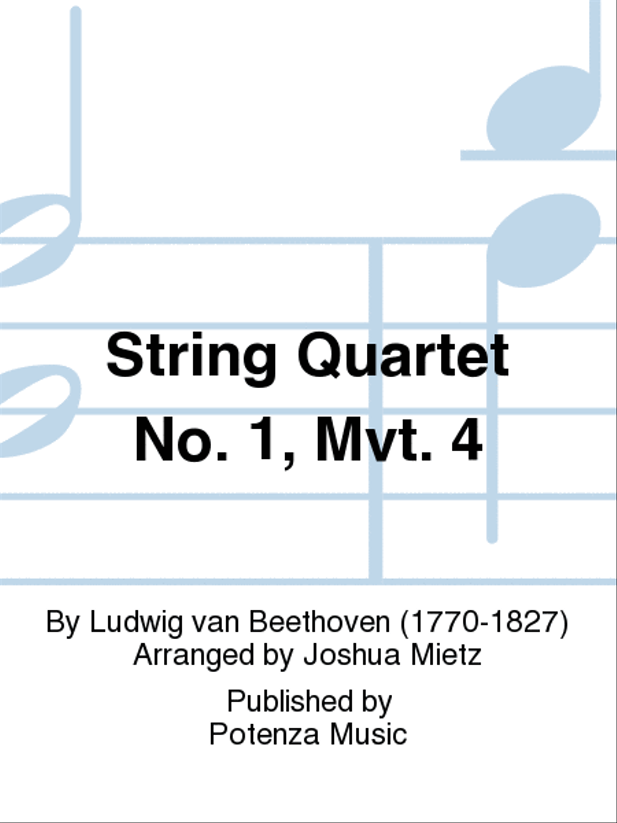 String Quartet No. 1, Mvt. 4 Clarinet Choir scores gallery preview page 1