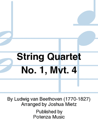 String Quartet No. 1, Mvt. 4