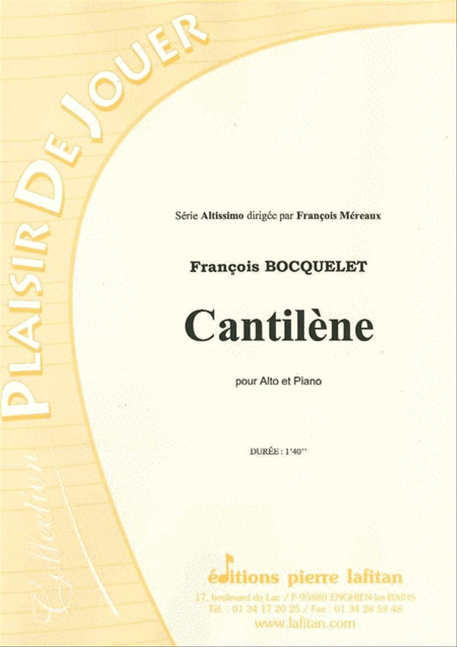 Cantilene Cantilene Piano Accompaniment scores gallery preview page 1