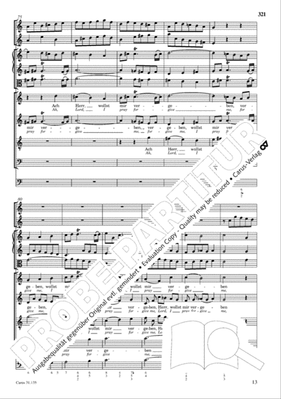 The Complete Sacred Vocal Works (Das geistliche Vokalwerk) Voice scores gallery preview page 322