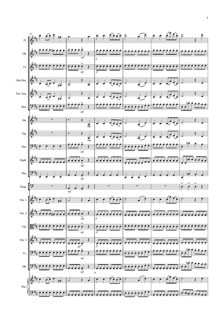 Schubert Rocks! for School Orchestra Full Orchestra scores gallery preview page 5