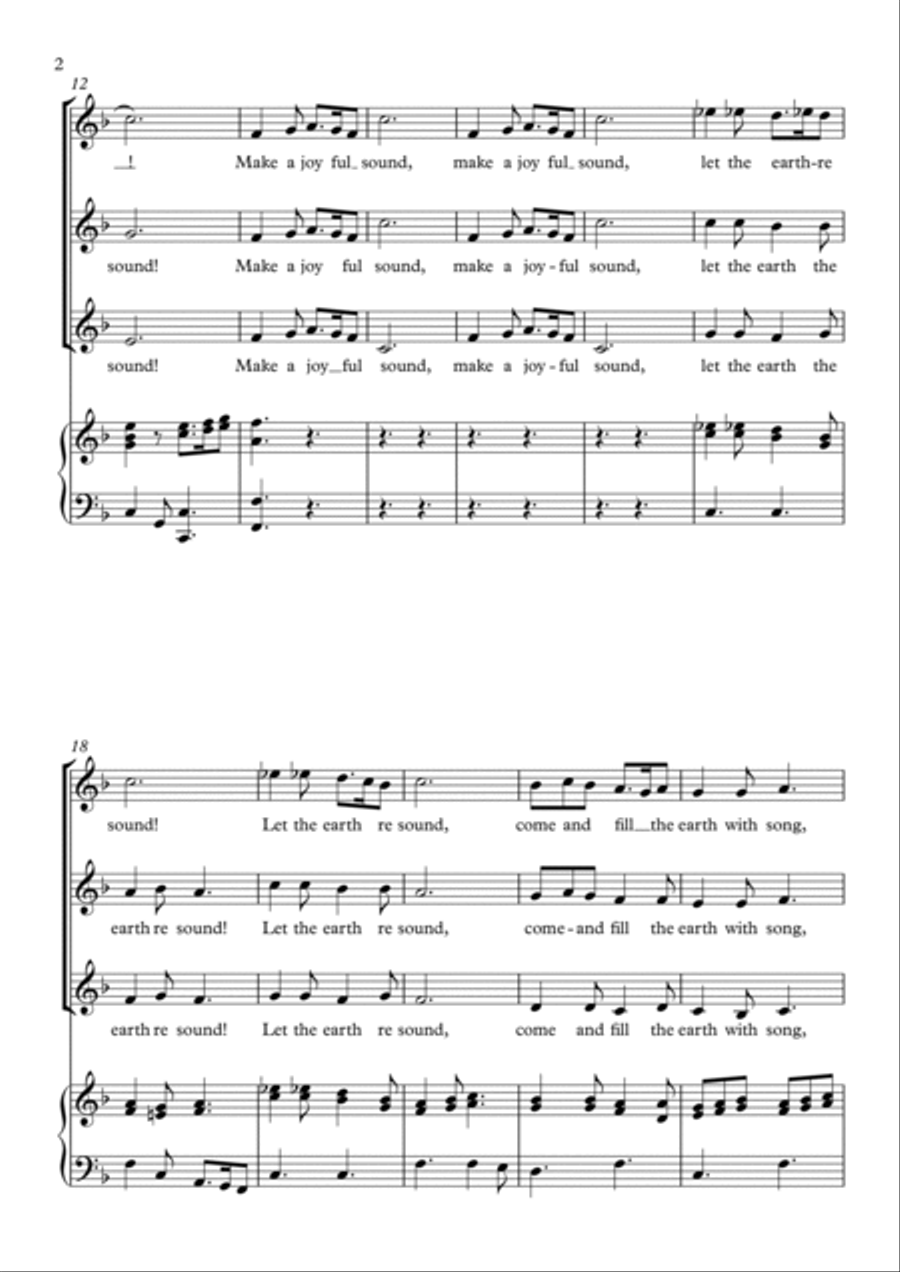 Make a Joyful Sound SSA scores gallery preview page 2