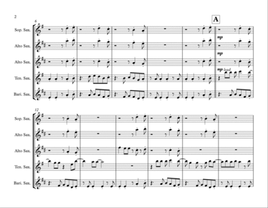 Locked Out Of Heaven Locked Out Of Heaven Woodwind Quartet scores gallery preview page 2