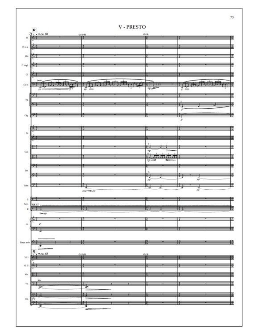 Concerto for timpani and orchestra - Study score Orchestra scores gallery preview page 6