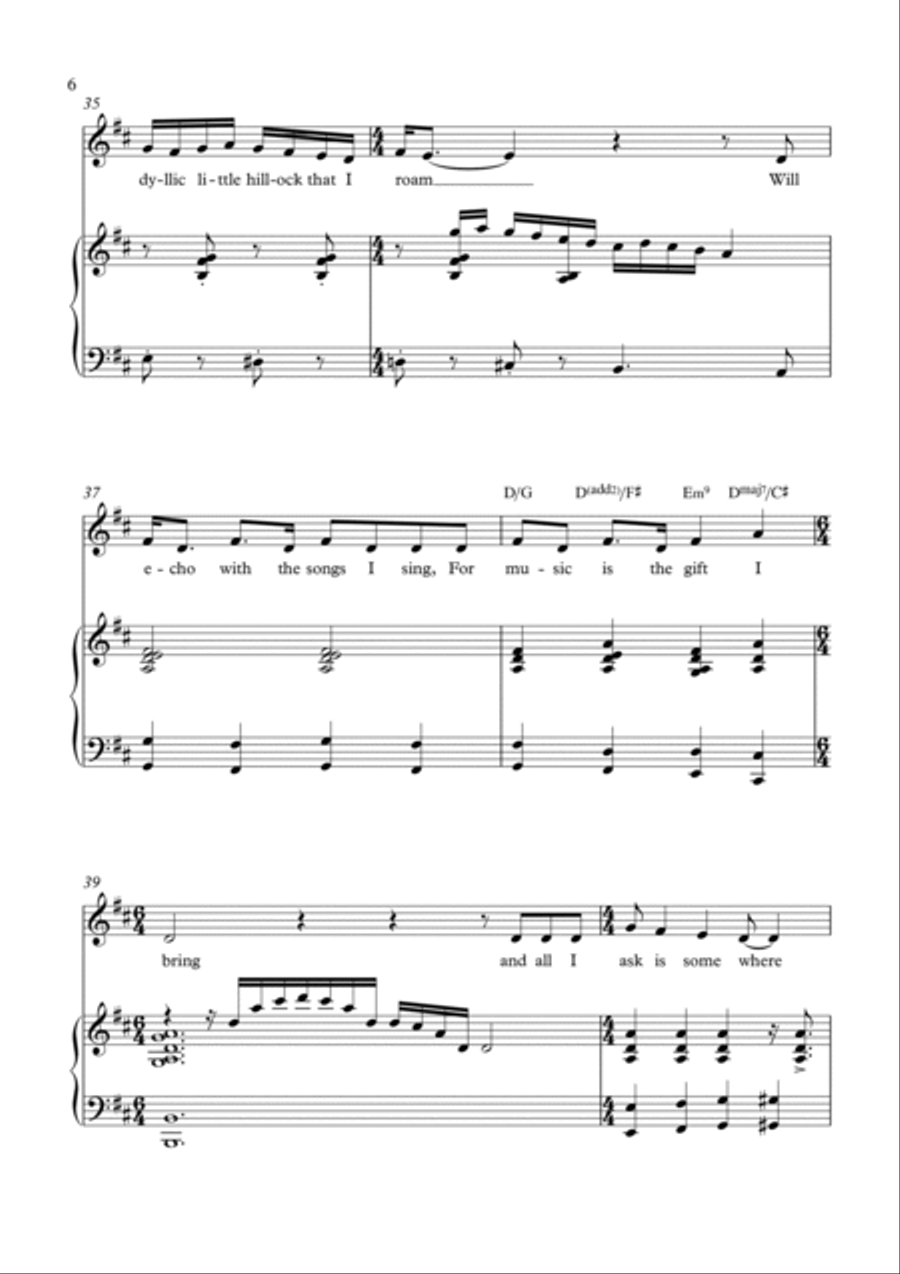 ME AND MY MUSIC Alto Voice scores gallery preview page 6