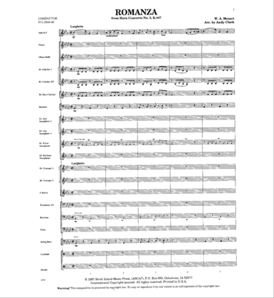 Romanza Concert Band scores gallery preview page 2